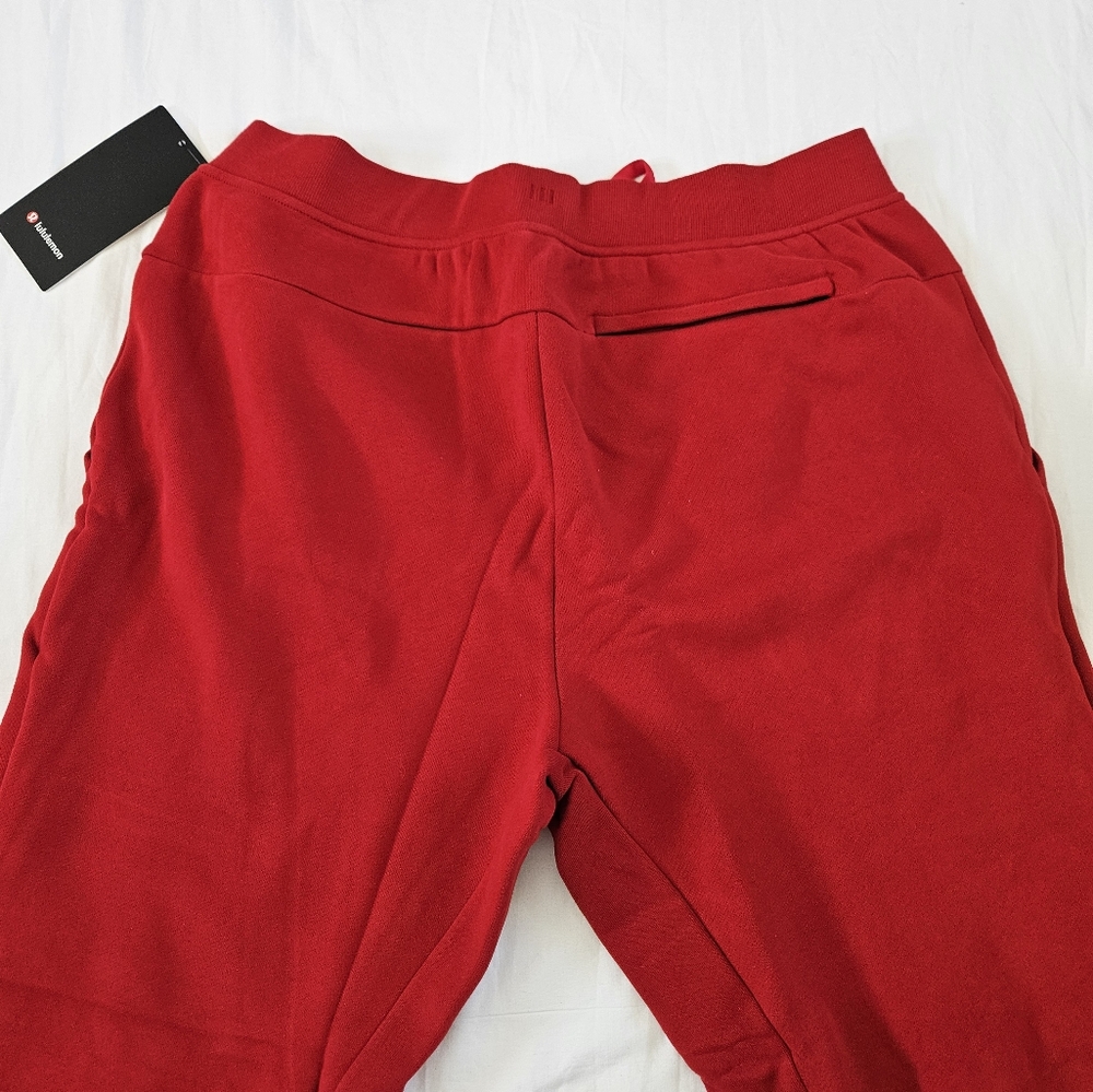 Lululemon Classic Fit Fleece Jogger CLCN College Crimson Pants Men's Size XLarge - Picture 5 of 9